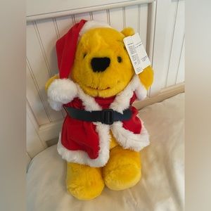 Winnie the Pooh Santa Plush